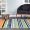 World Rug Gallery Palm Floral Leaves Indoor/Outdoor Runner Rug 2'x7' Gray Runner Rug 5557MULTI2X7 - alternate 7
